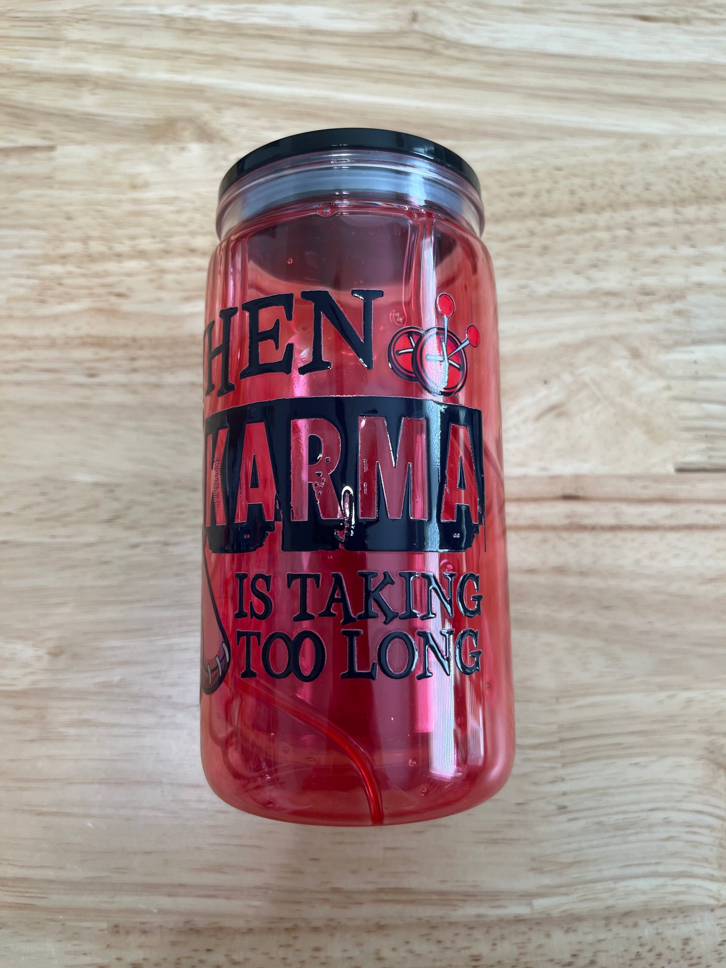 Karma 16 oz Acrylic Snowglobe