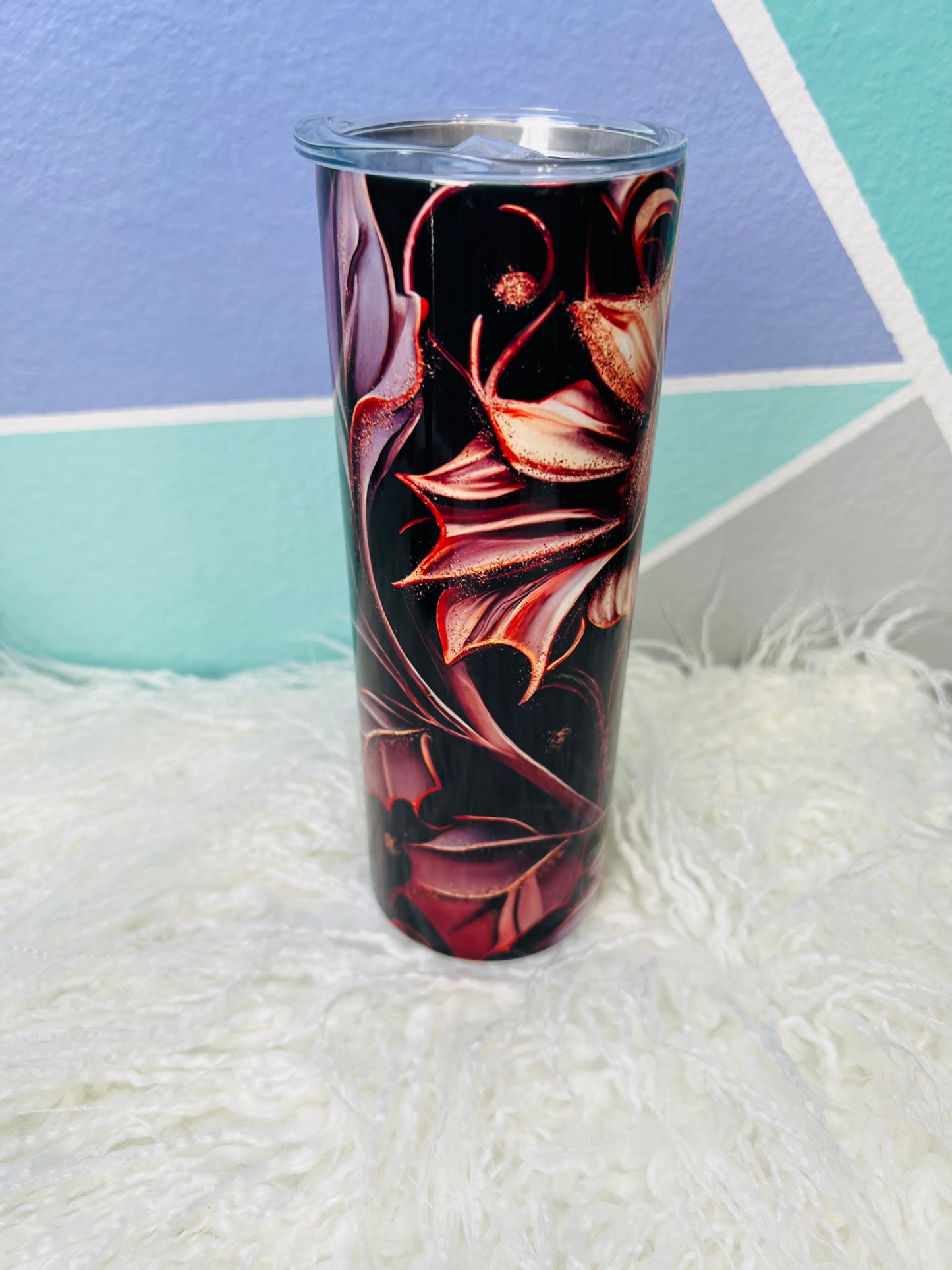 Orange Sunflower Sublimation Tumbler