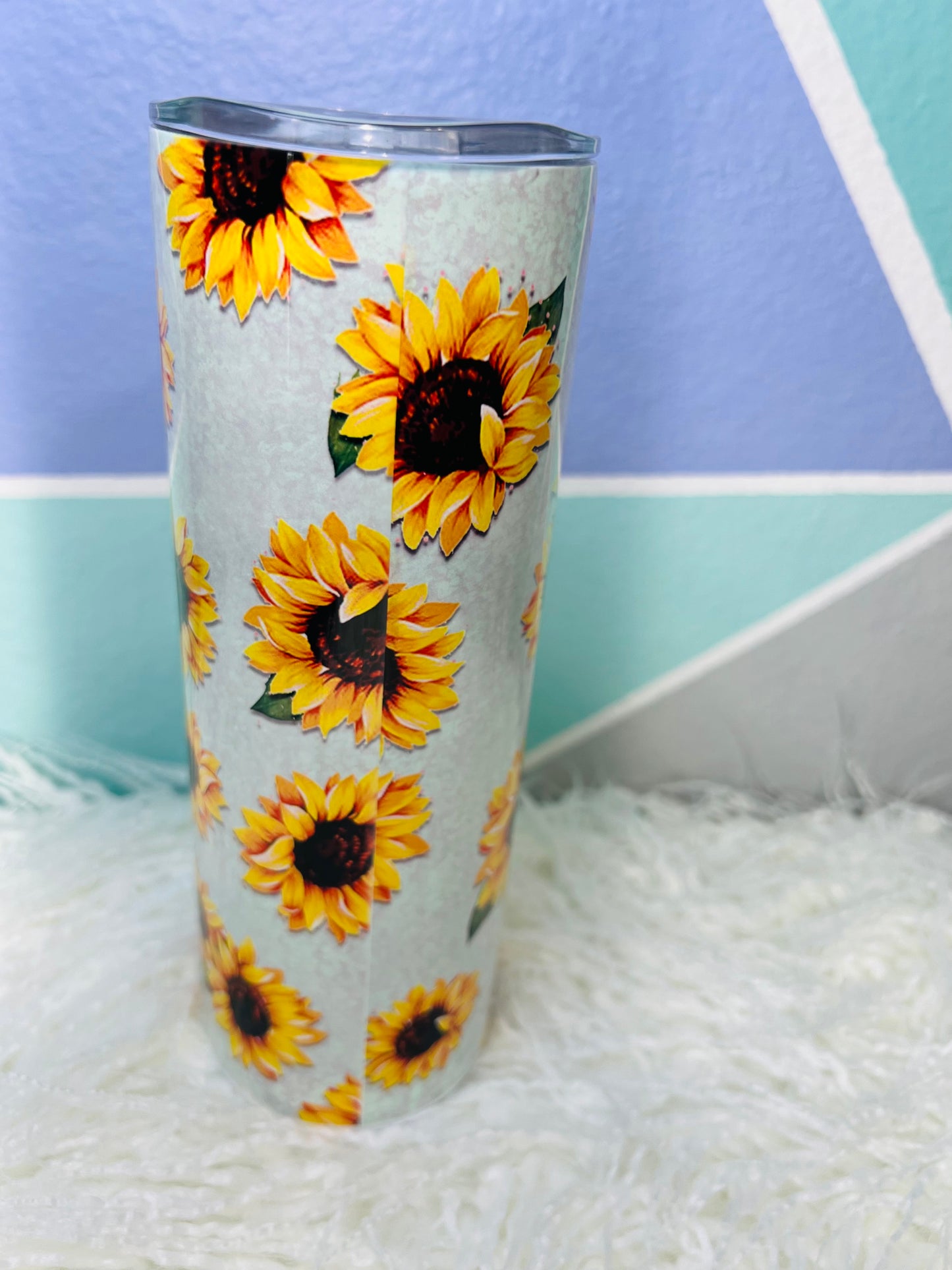 Mental Health Sunflower Sublimation Tumbler