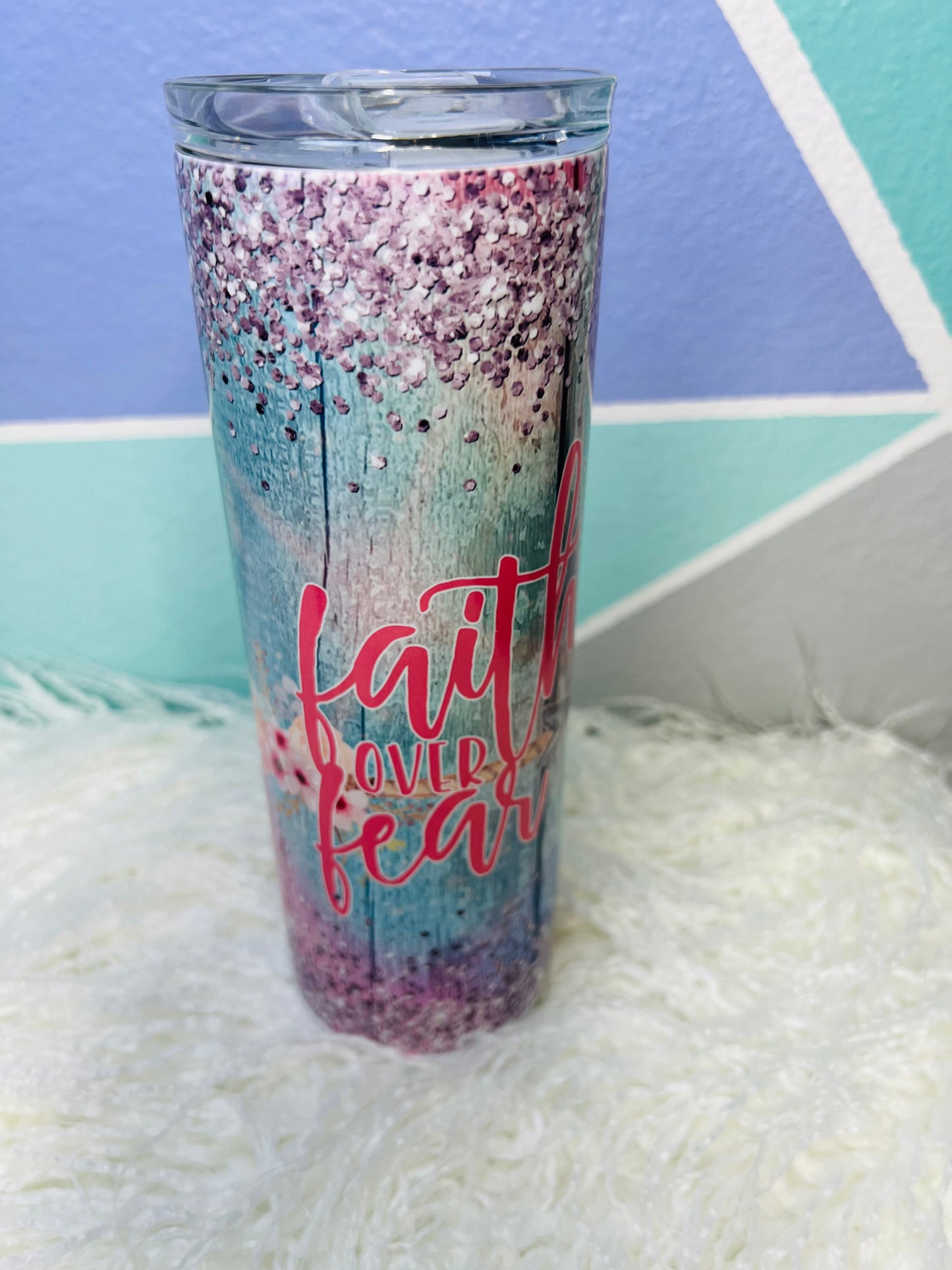 "Faith Over Fear" Sublimation Tumbler