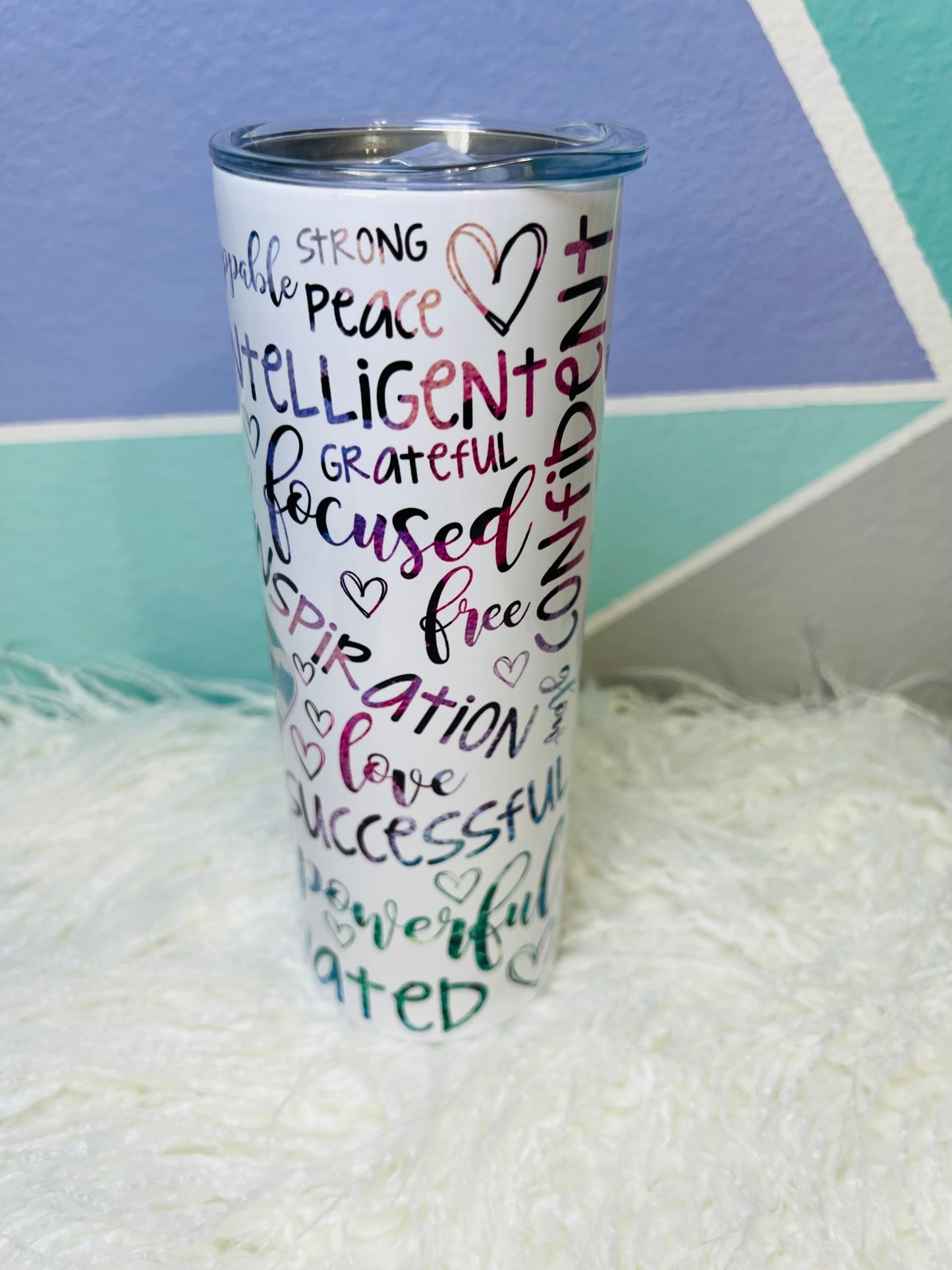 "Love Yourself" Sublimation Tumbler