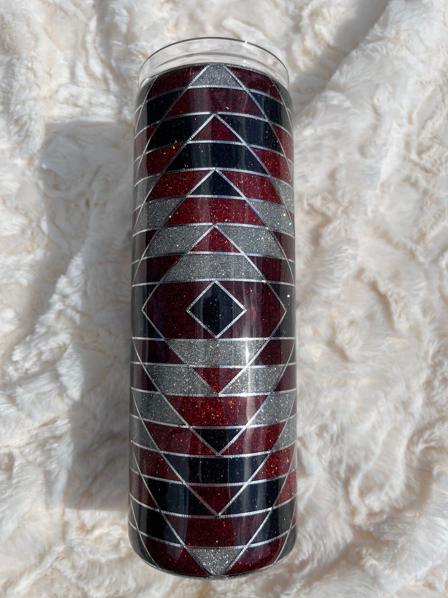 Red & Black Southwestern 20 oz
