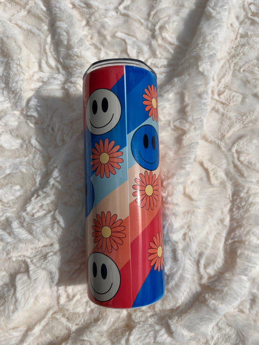 Smiley Face 20 oz Sublimation Tumbler