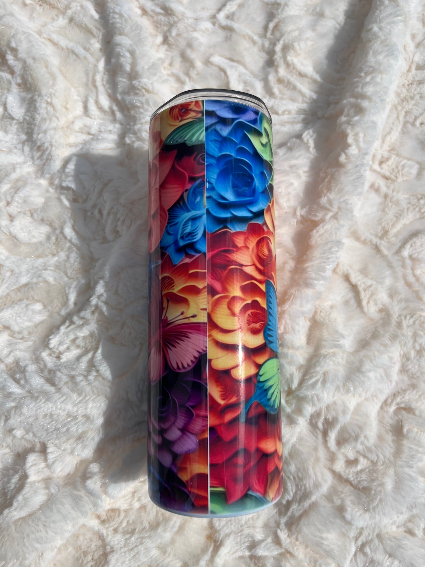 Butterfly Rainbow 20 oz Tumbler