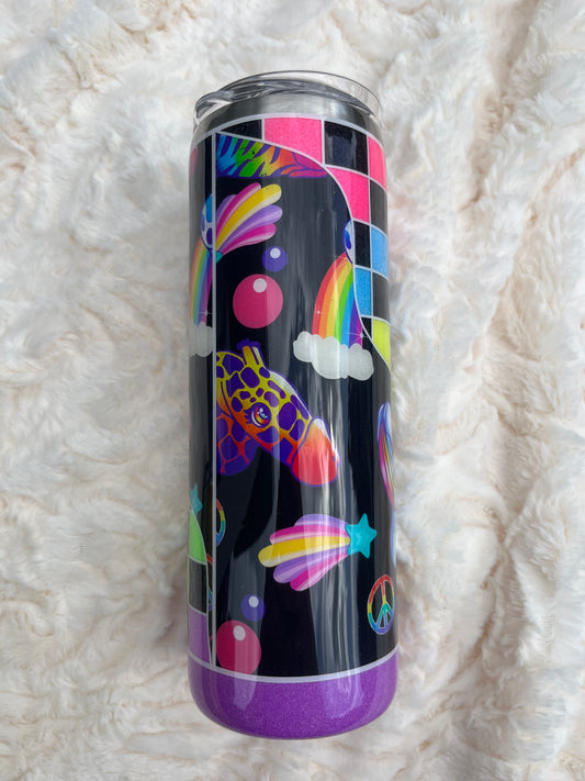 Checkered Neon Peens 20 oz Tumbler