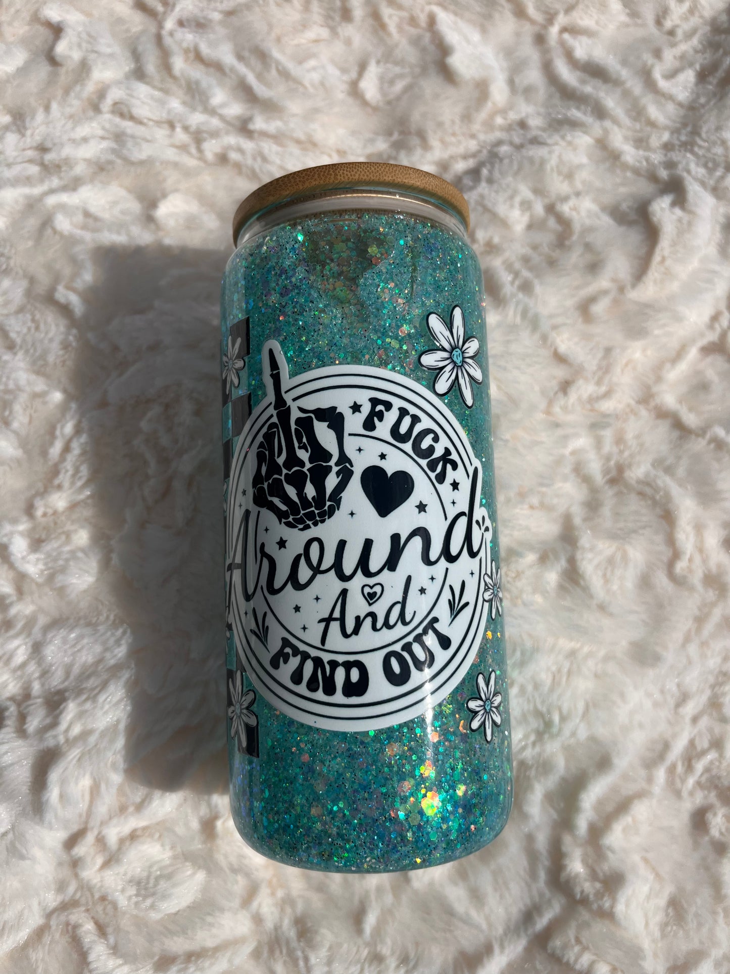 FAFO Glass Snow Globe 16 oz.