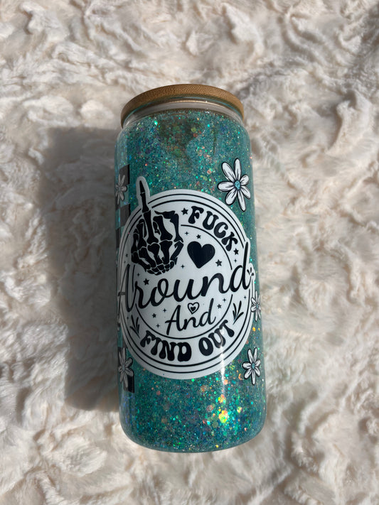FAFO Glass Snow Globe 16 oz.