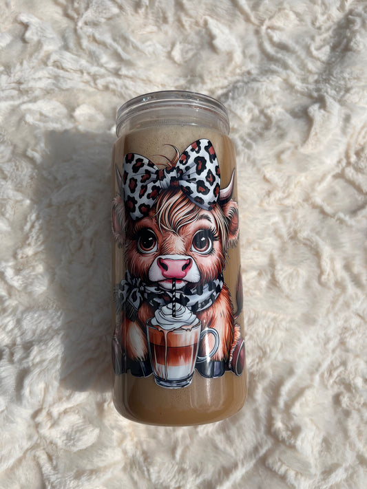 Coffee Cow Acrylic Snow Globe 20 oz.