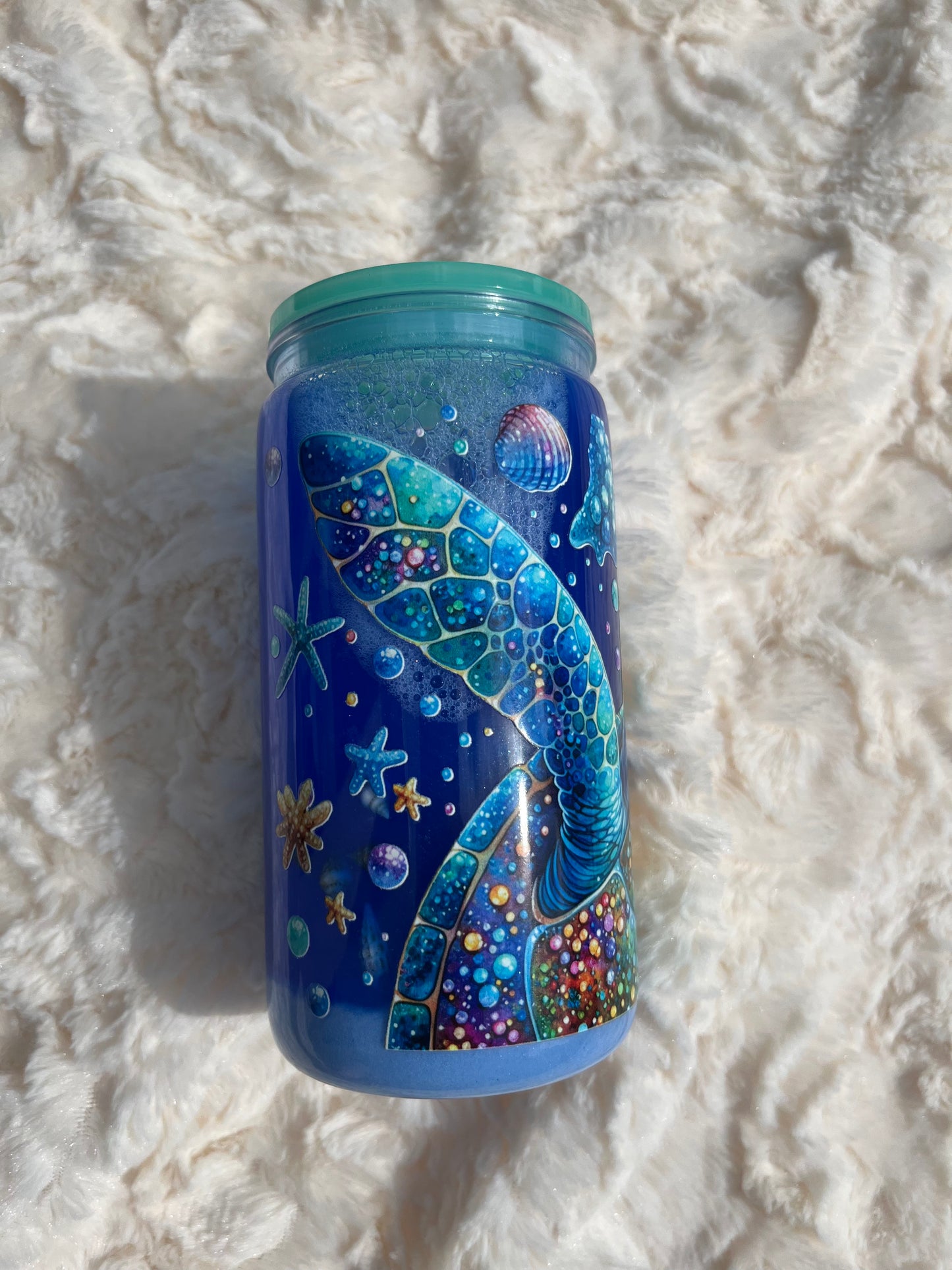 Beach Turtle Acrylic Snow Globe 16 oz.