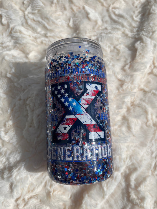 GenX Acrylic Snow Globe 16 oz.