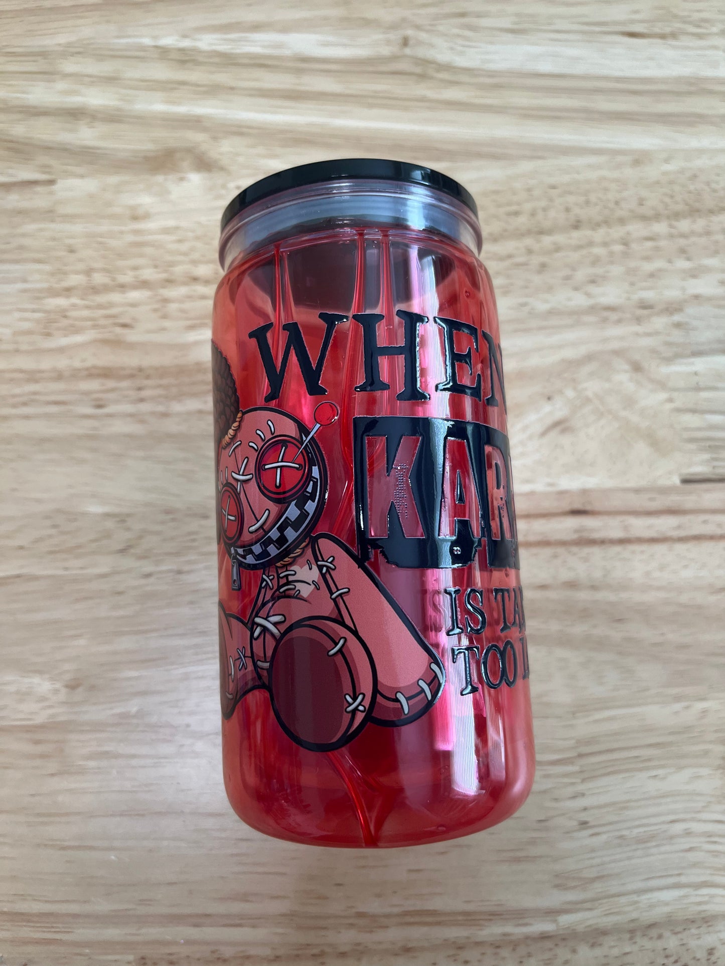 Karma 16 oz Acrylic Snowglobe